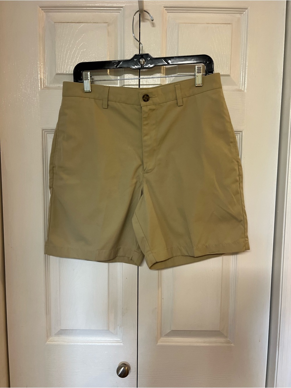 L.L. Bean Men’s Flat Front Shorts in Khaki